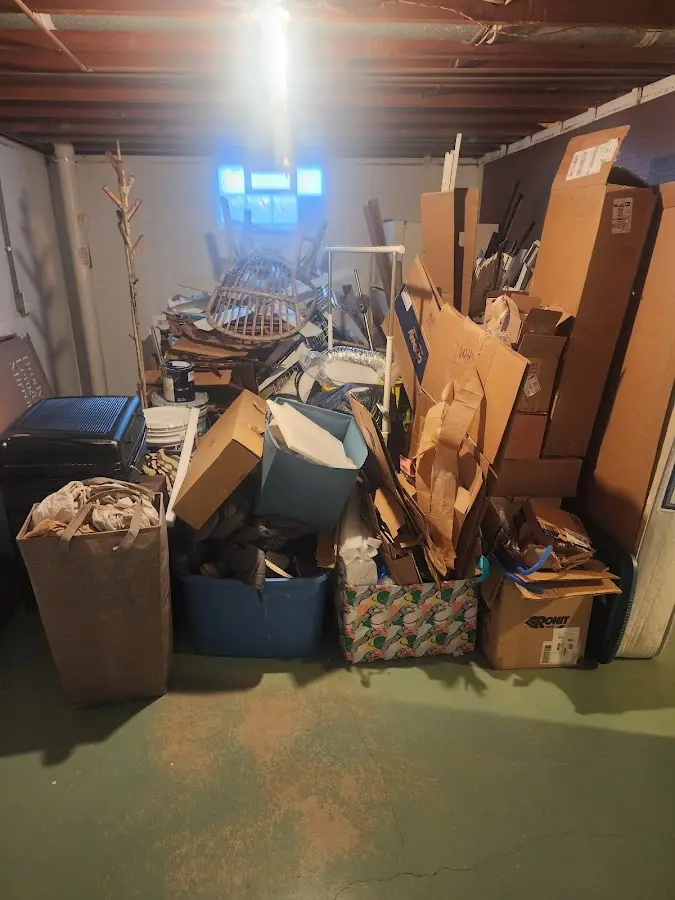 Roll-off dumpster container at job site for Concrete Dumpster Rental in Slidell